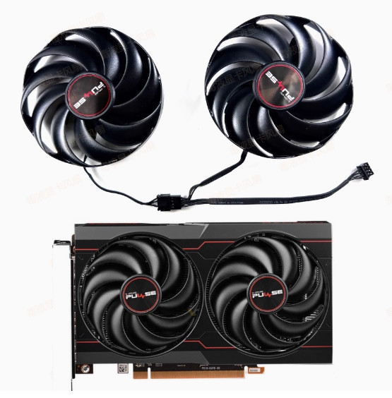 Вентилятор охолодження відеокарти  Sapphire RX 6600 6600xt 6650xt PULSE Platinum Edition