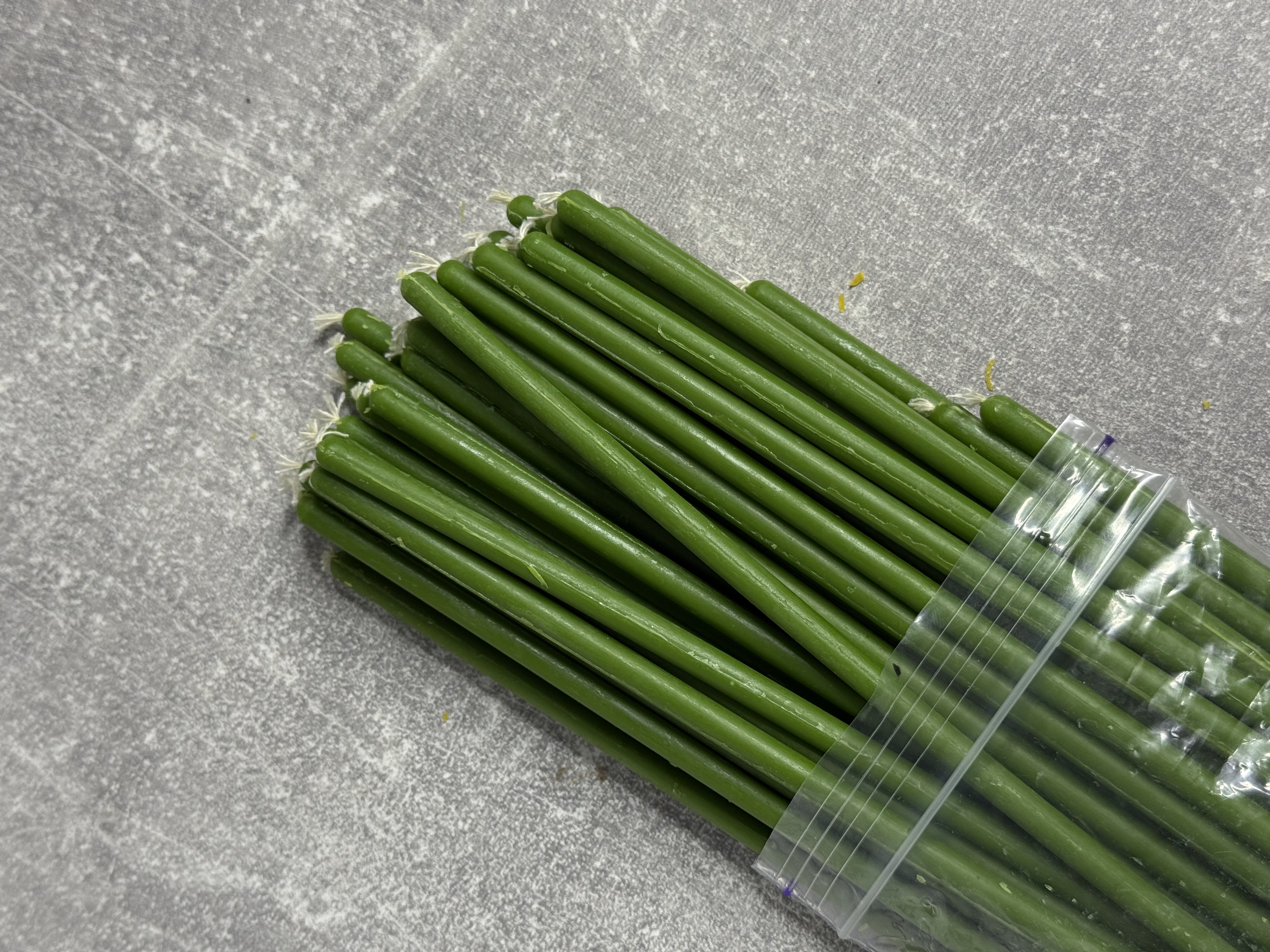 Воскові свічки (зелені)