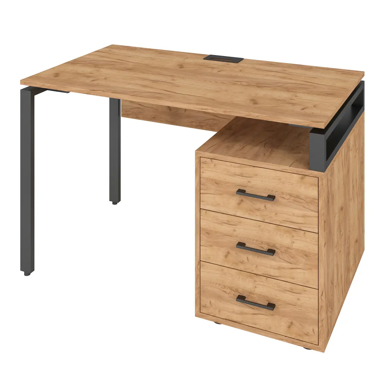 Стіл з тумбою LM A, стіл комп'ютерний, письмовий стіл 1200/700/750 мм., стіл Лофт