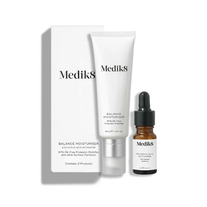 Balance Moisturiser with Glycolic Acid Activator