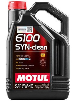 Моторна олива 5W40 Motul 6100 SYN-CLEAN, 4л.