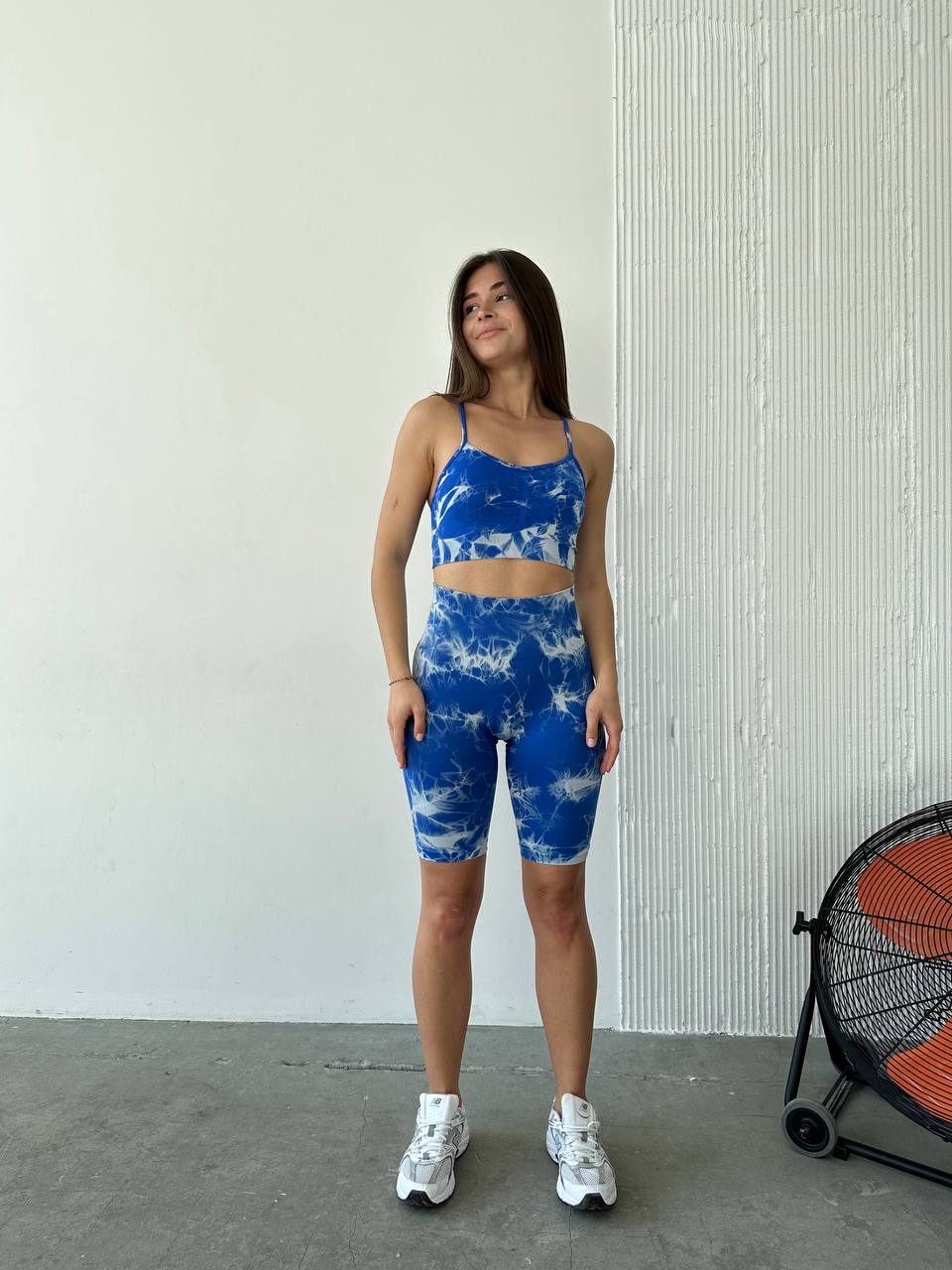 Фітнес костюм топ+велосипедки ПУШ АП