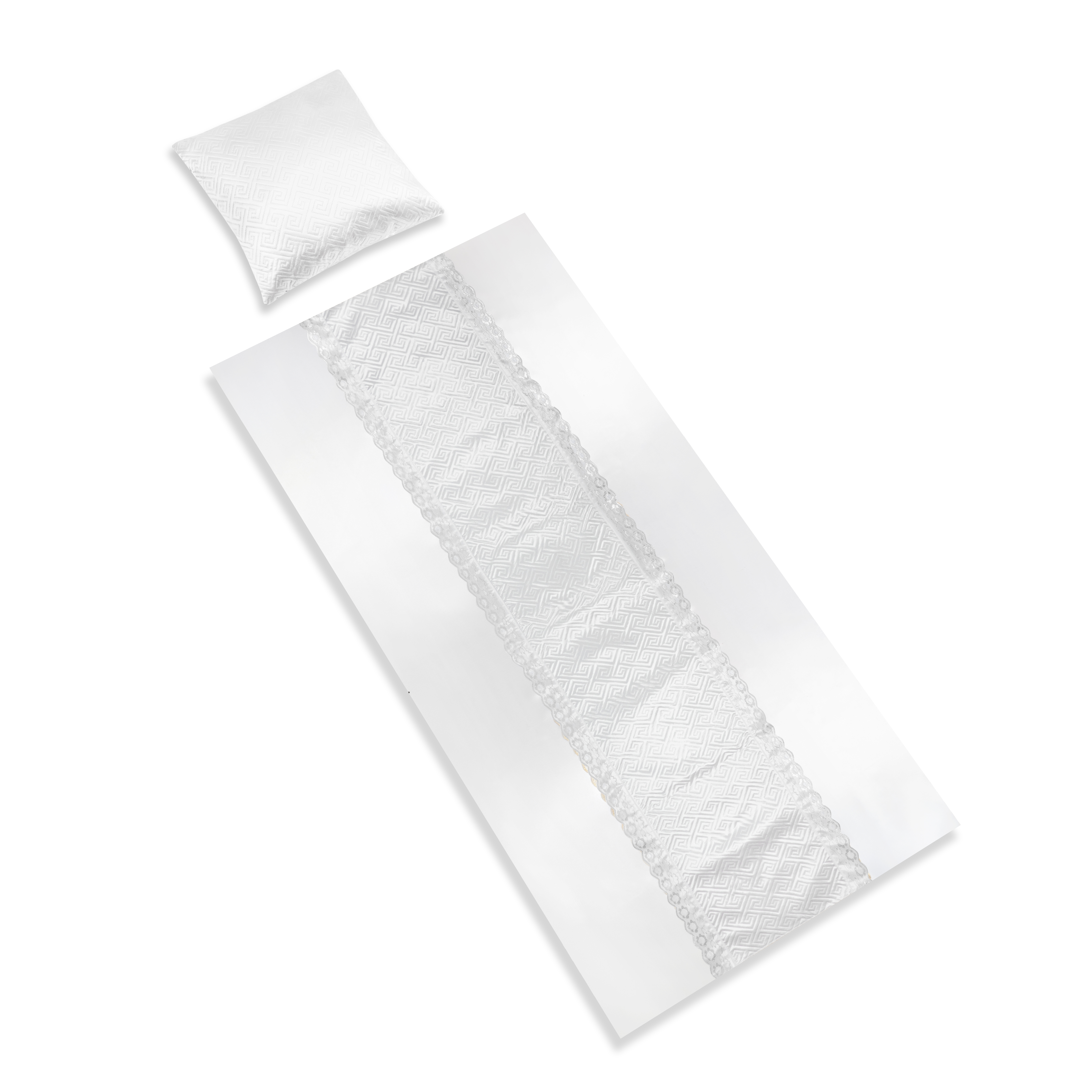 Ритуальний комплект Меандр білий