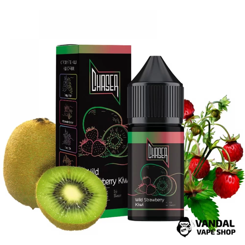 РІДИНА Chaser Black  30мл 50мг Kiwi Wild Strawberry (Ківі Лісова Суниця)