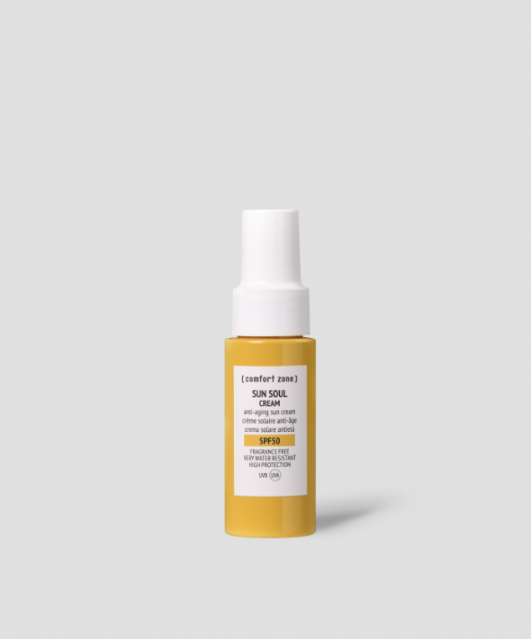 SUN SOUL CREAM SPF50 (50 мл) - АНТИВІКОВИЙ ВОДОСТІЙКИЙ СОНЦЕЗАХИСНИЙ КРЕМ SPF50 (кишеньковий)