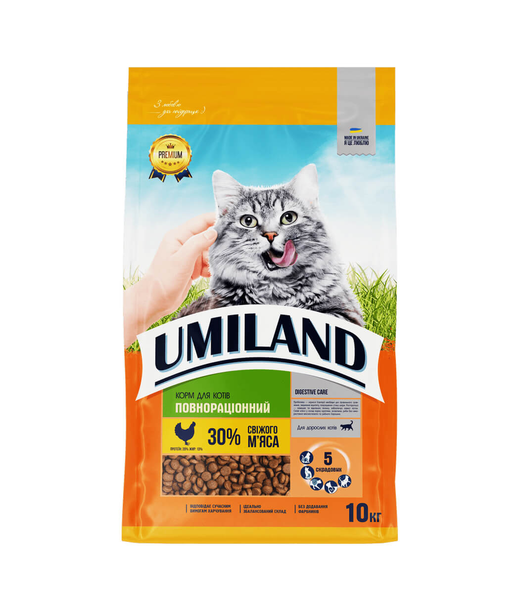 Корм Юміленд для котів із куркою 10кг