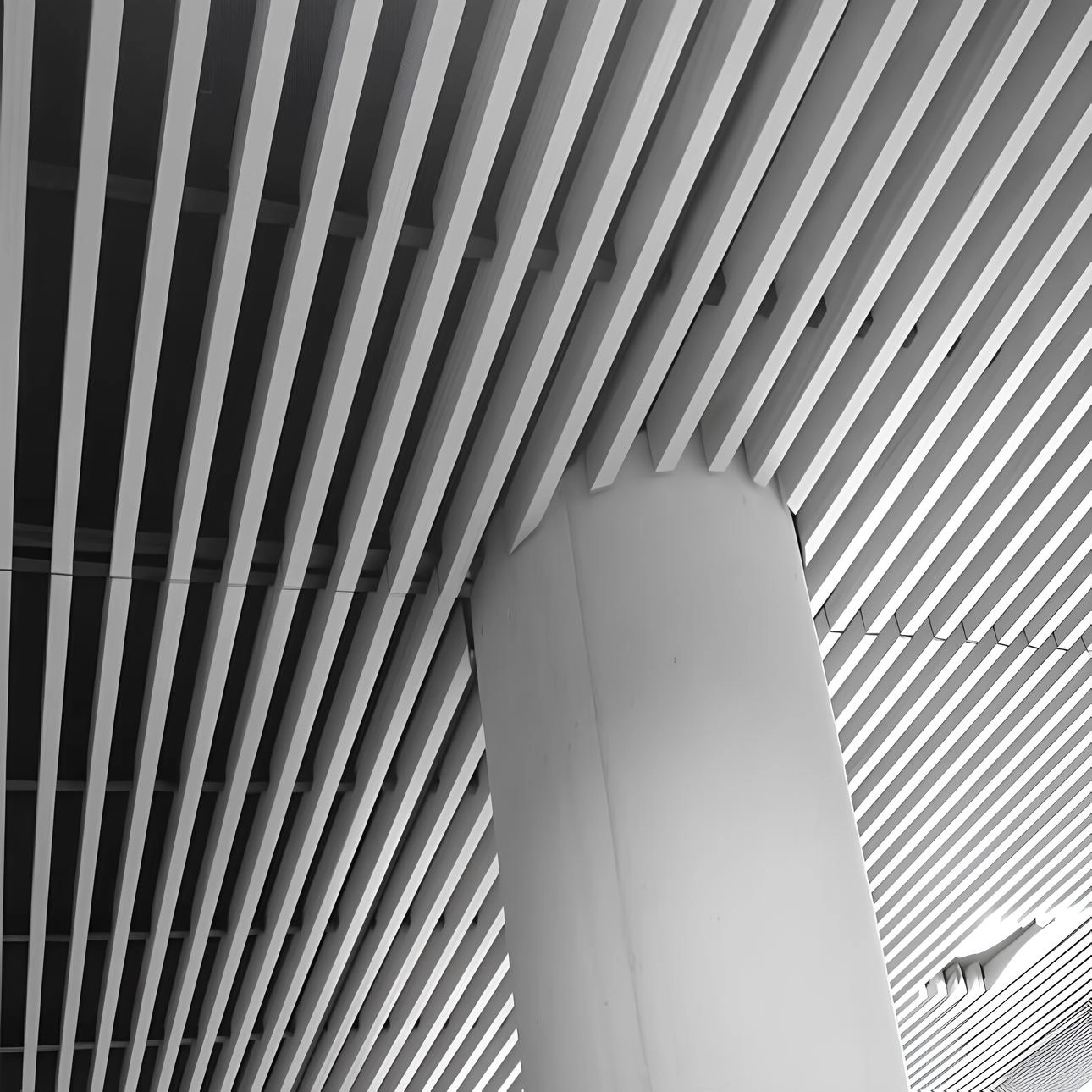 Рейкова підвісна стеля Alubest 50х50 мм (ціна за м2)