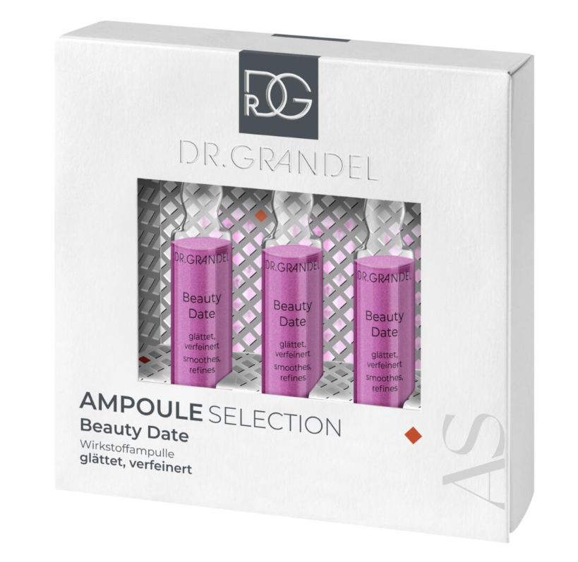Ампули для омолодження та вишуканого тону шкіри Dr. Grandel Beauty Date, 3 х 3 мл