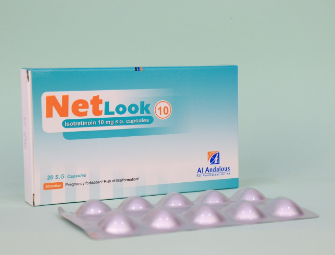 Netlook 10 mg Нетлук Ізотретиноїн 10 таблеток від акне