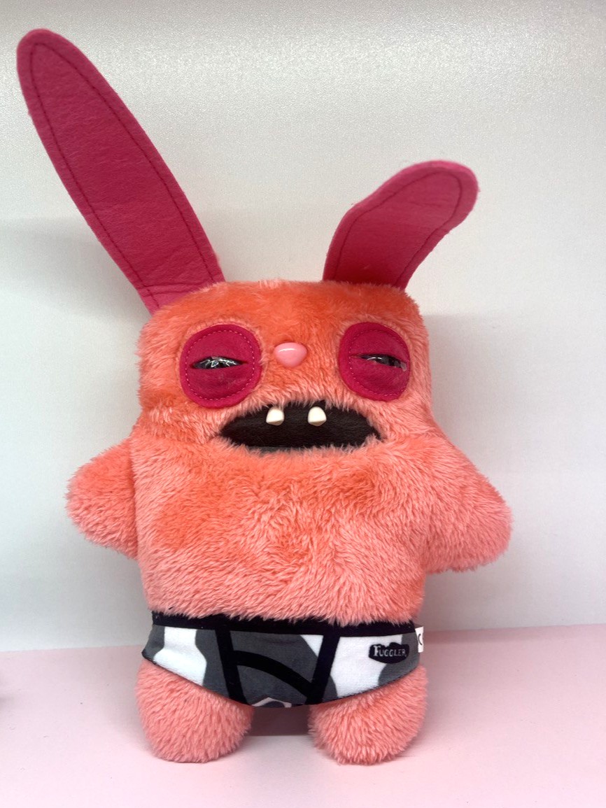 М'яка іграшка Фаглер Fuggler, Фуглер зубастий монстр, Рожевий заєць