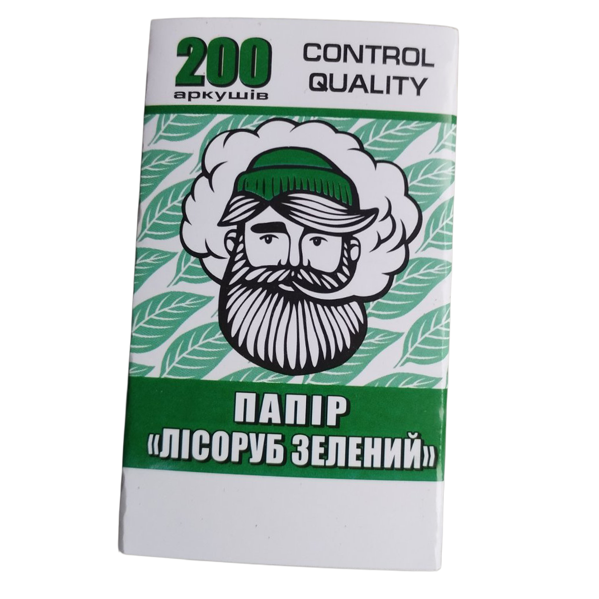Папір для самокруток «Лісоруб Зелений» — 200 аркушів
