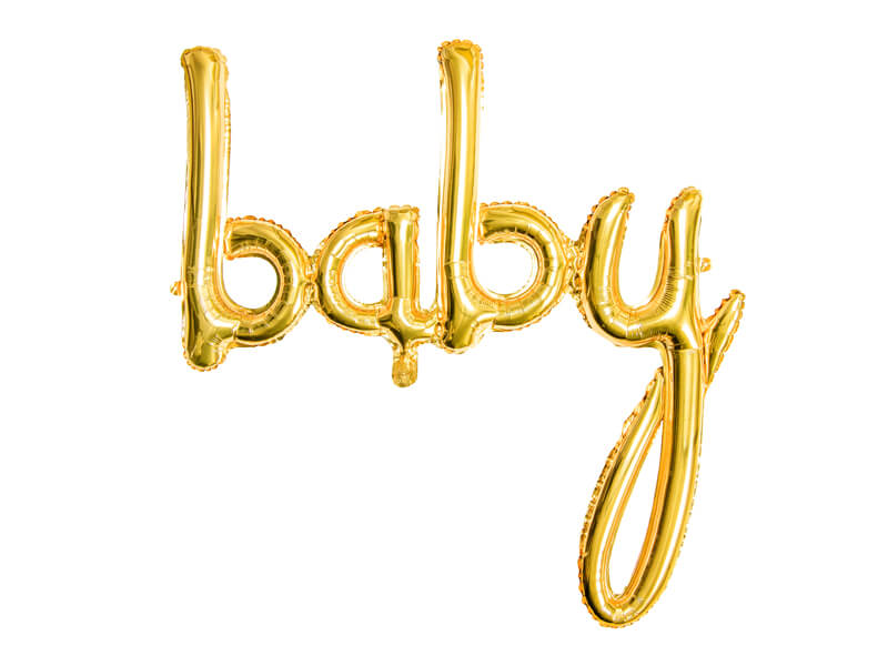 Фольгована куля "baby" золото
