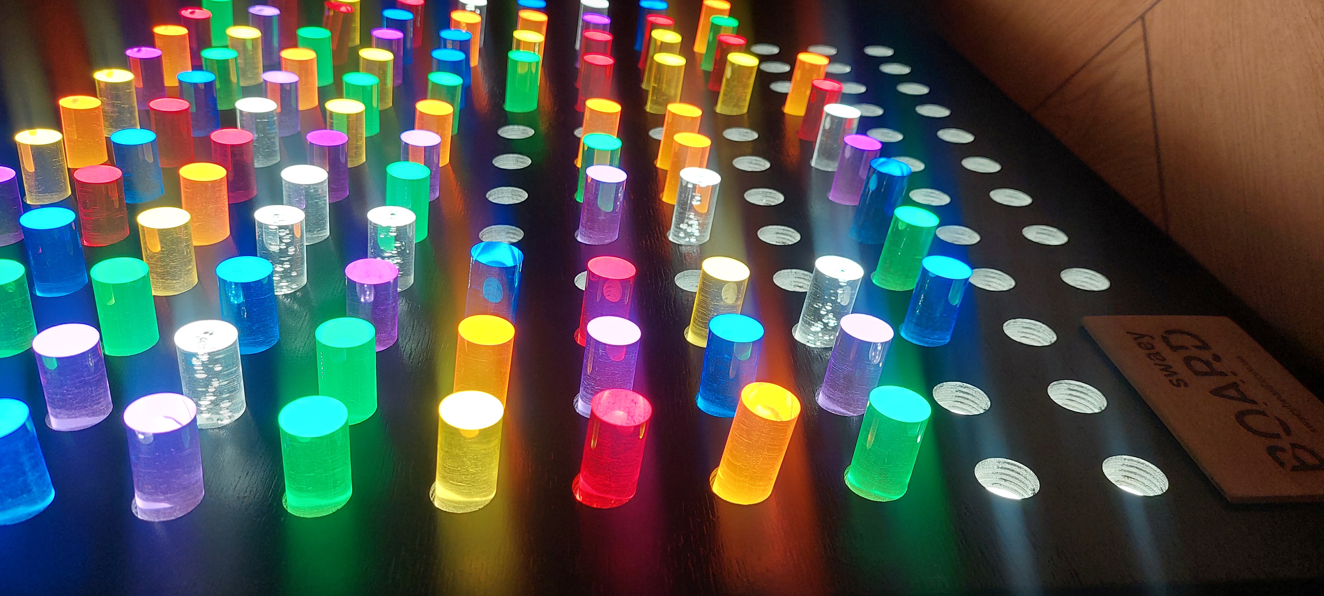 Сенсорна кольорова світлова стіна Промінь SwaeyBoard 60х60/100