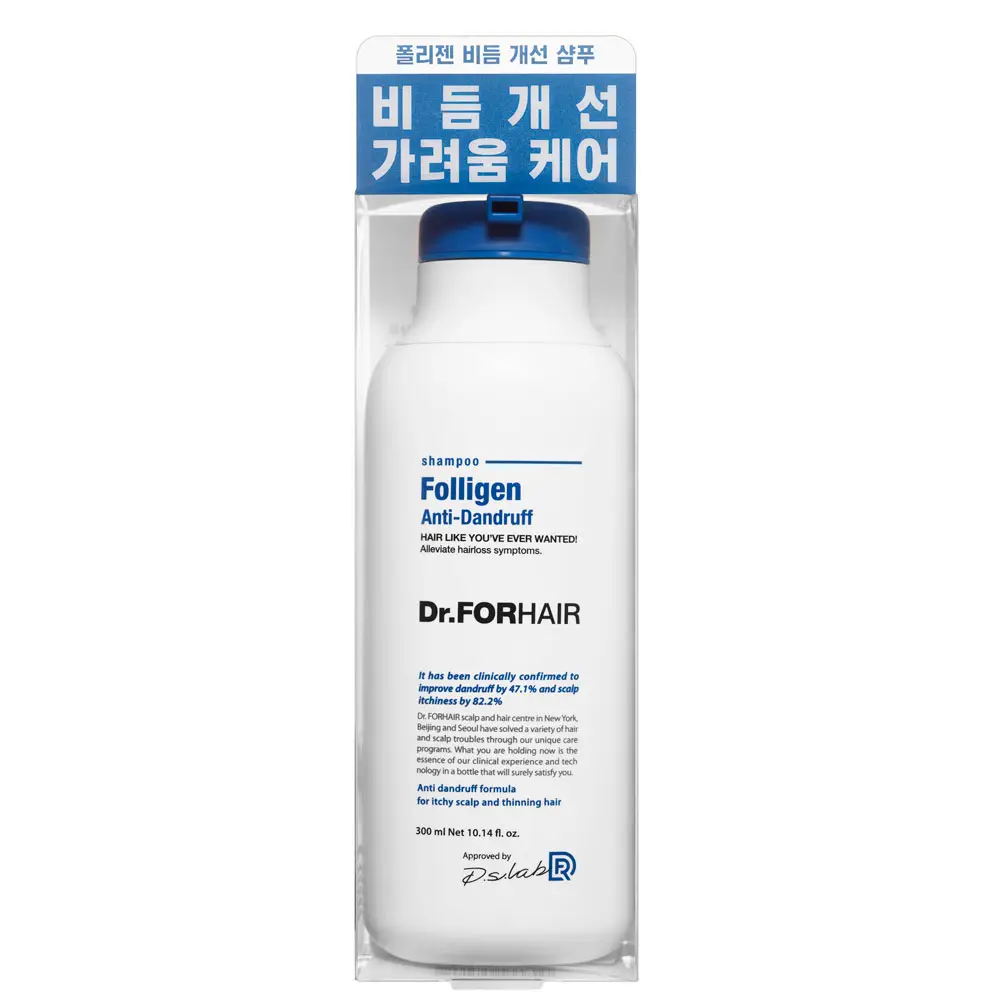 Шампунь проти лупи для ослабленого волосся Dr.FORHAIR Folligen Anti-Dandruff Shampoo 300 мл