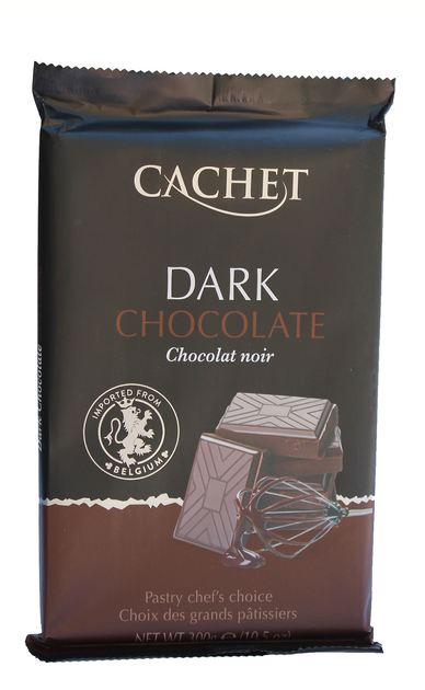 Шоколад CACHET Dark Chocolate Чорний 54% какао 300 г