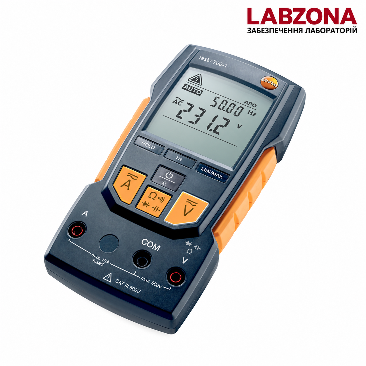 Цифровий мультиметр testo 760-1 — тестер напруги та струму до 600 В / 10 А