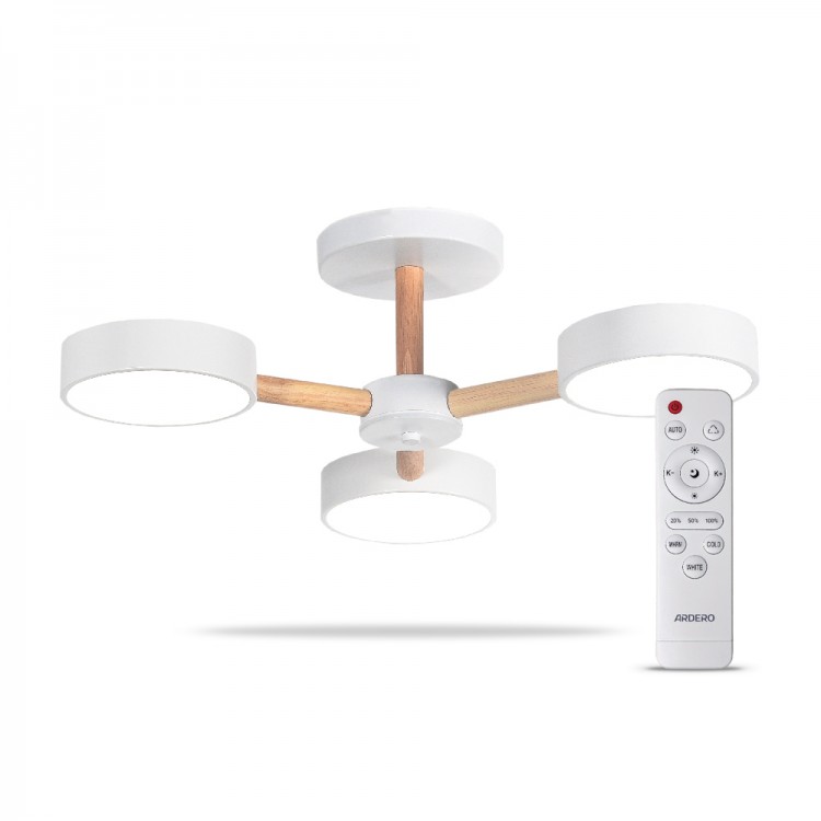 Світлодіодна люстра з пультом Ardero AL6193ARD SCANDY 40W