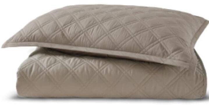 Покривало SAREV Bergamo 240×260 з 2 наволочками,бежеве,бавовняне