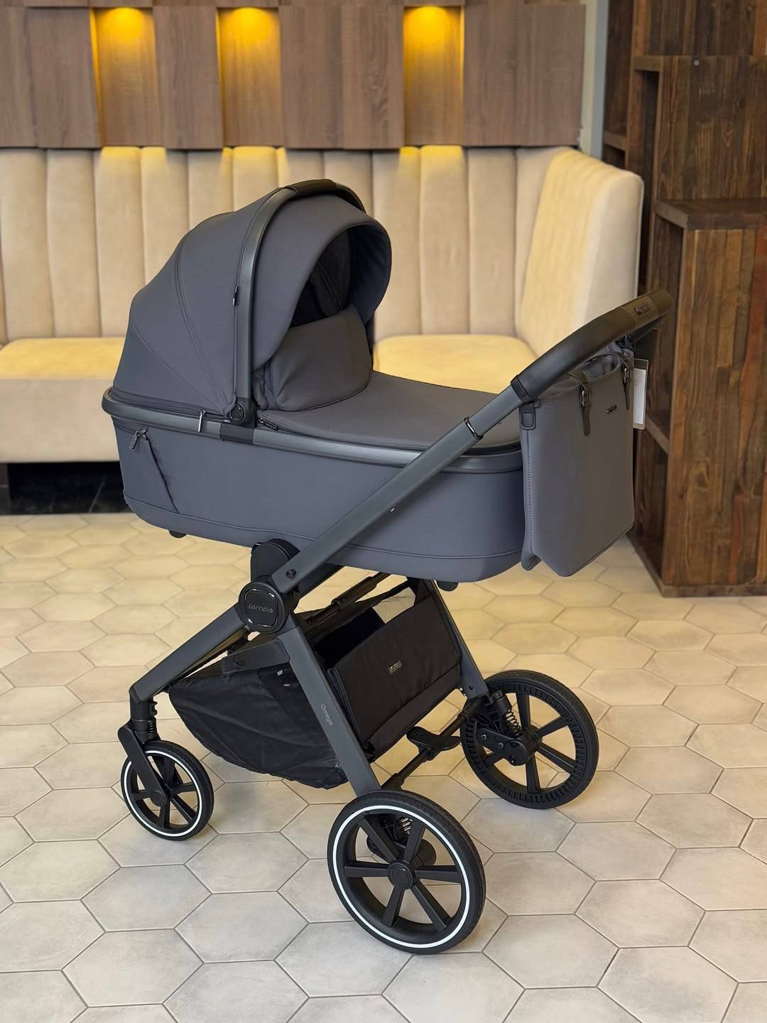 Візок 2в1 Carrello Omega Deluxe 2025 Cliff Grey