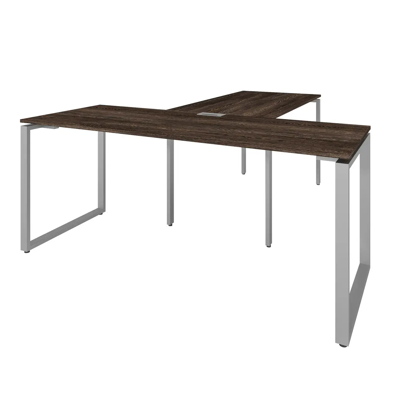 Стіл керівника з приставкою KB 1, кабінет керівника, стіл керівника з брифінгом 1800/700/750+1350/700/750 мм.