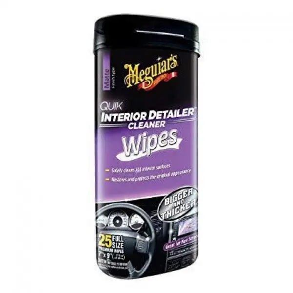 Серветки для прибирання салону авто - Meguiar`s Quik Interior Detailer Cleaner 18х23 см