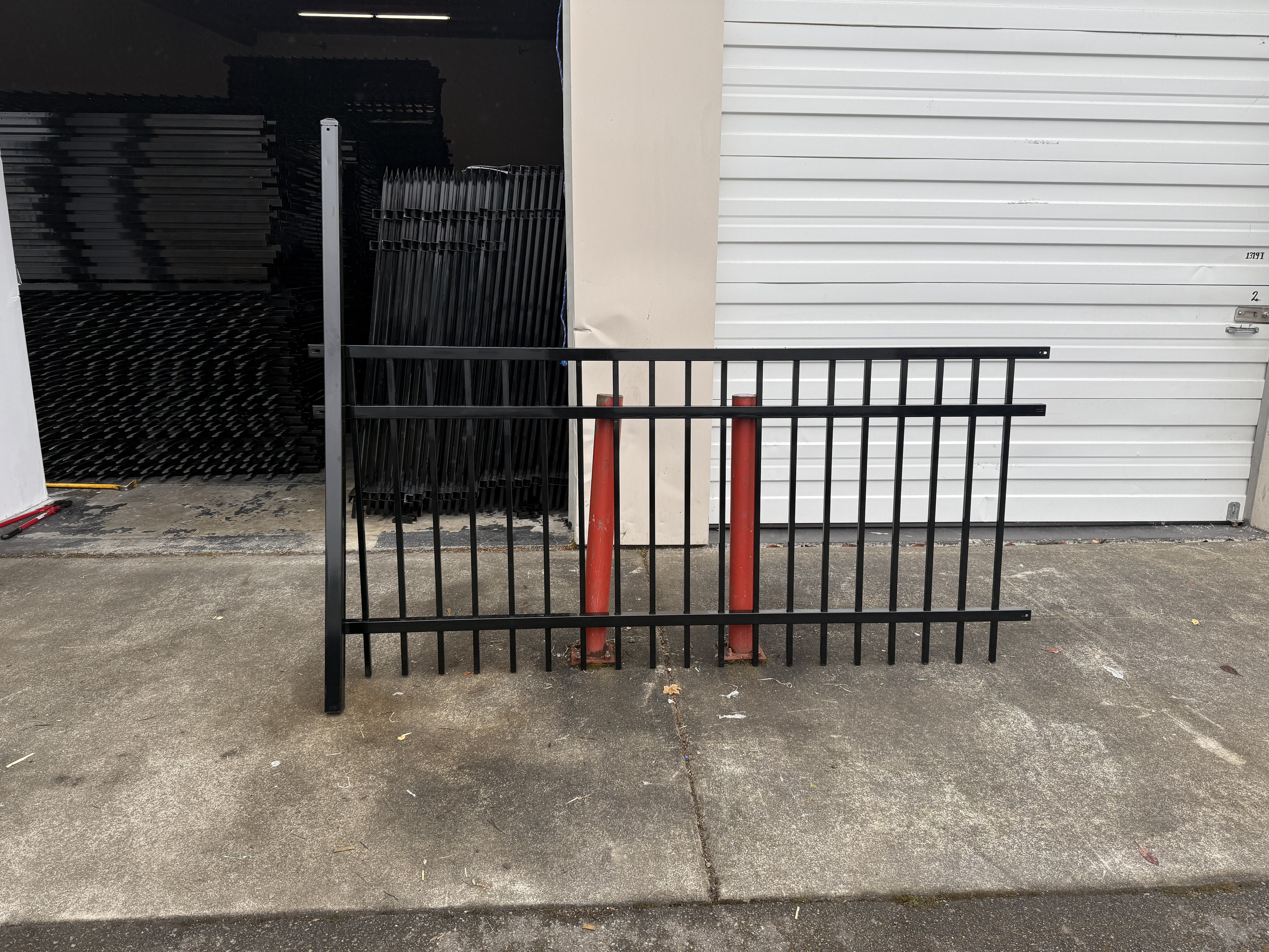 Ornamental Steel Fence | 3 Rail | Flat top | 4' x 8 Feet
