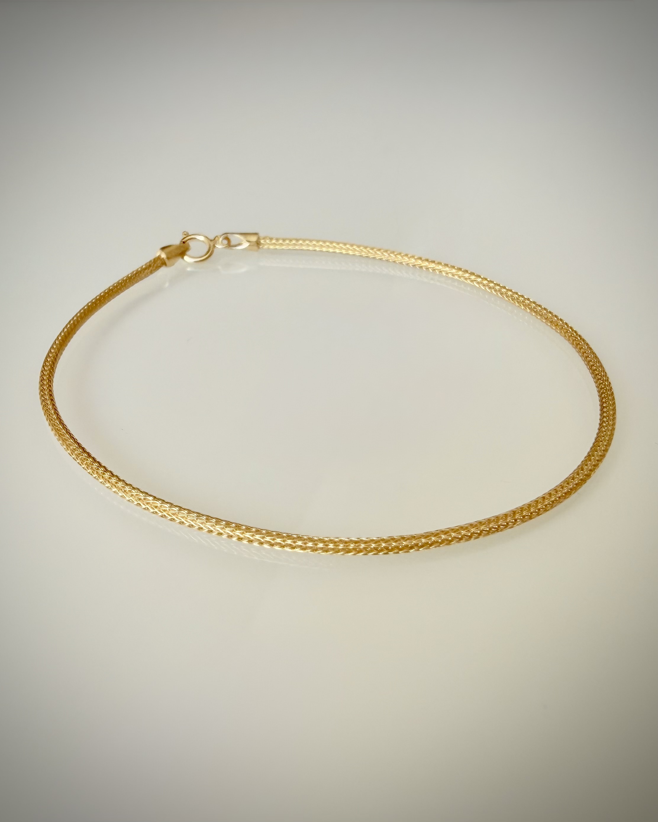 18k italialainen Snake Chain -rannekoru
