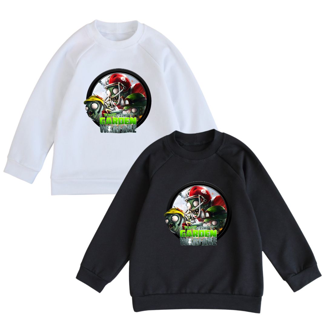 Світшот з принтом Рослини проти зомбі Plants vs Zombies