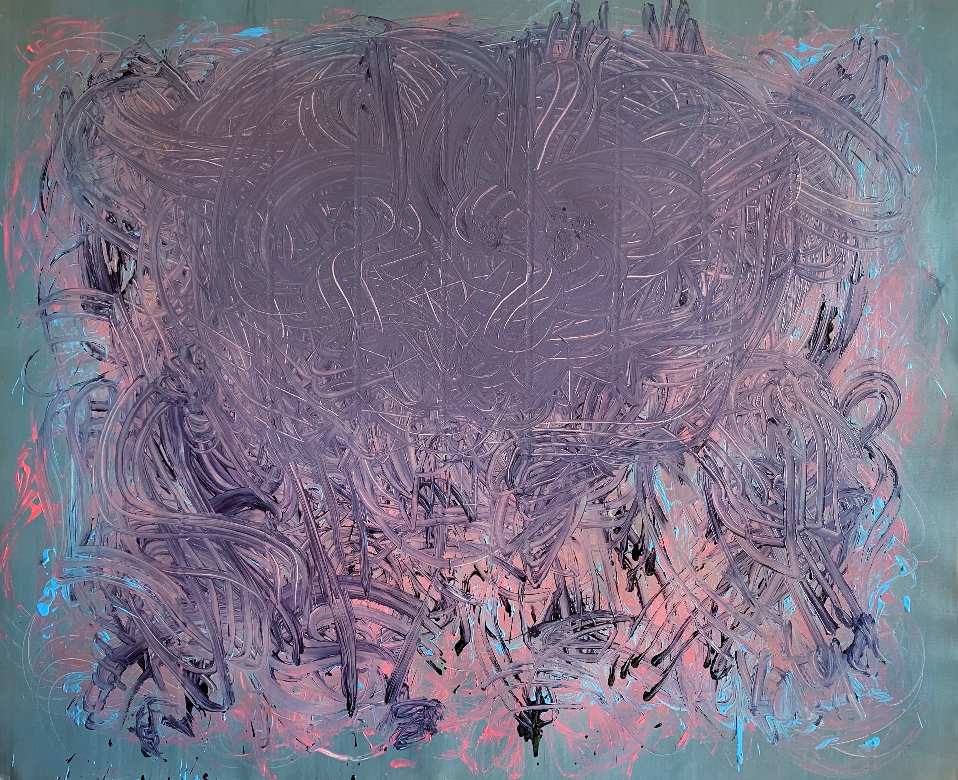 Untitled Purple, 2022, Oil on canvas, 132*163 cm