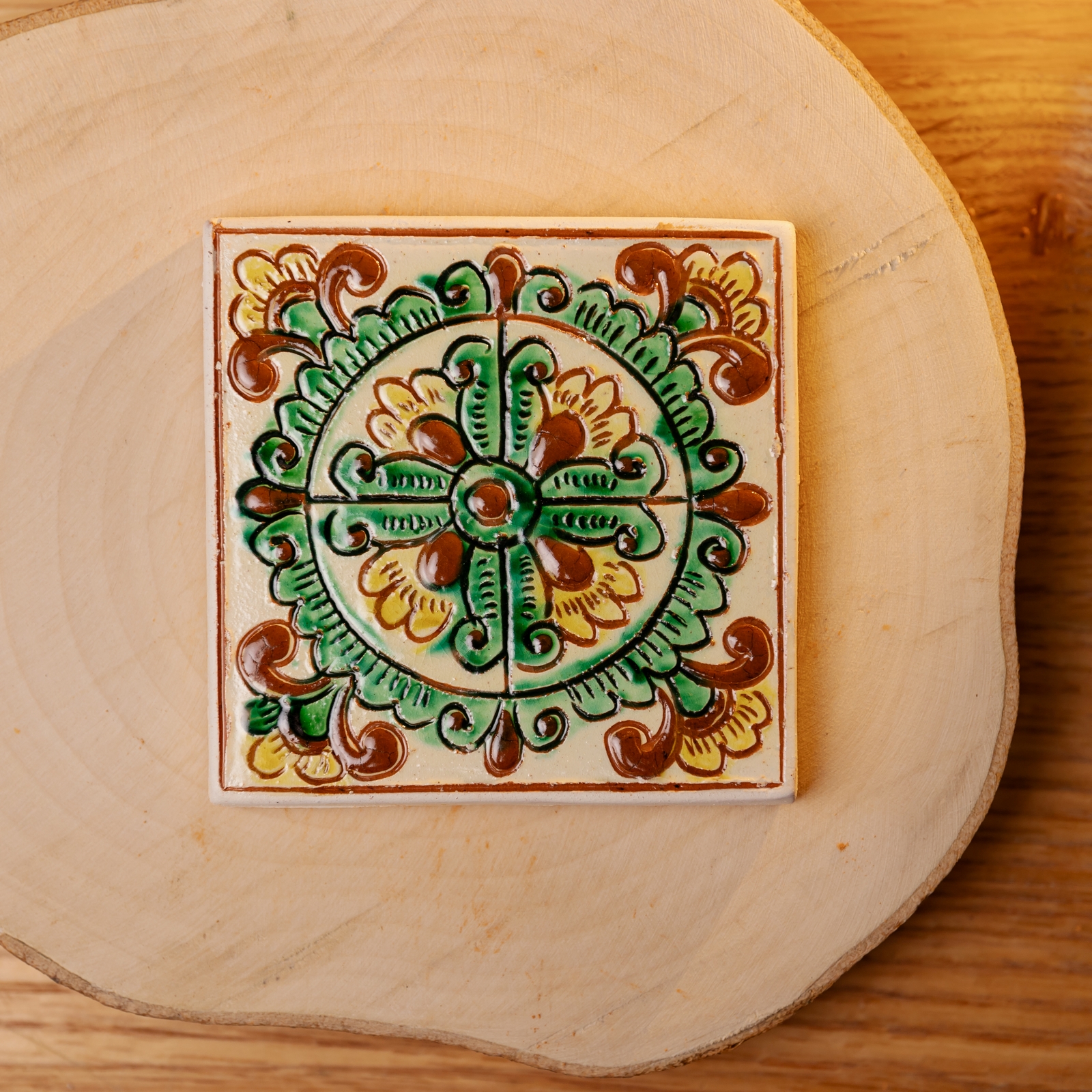 Керамічна плиточка для декору, 10*10 см