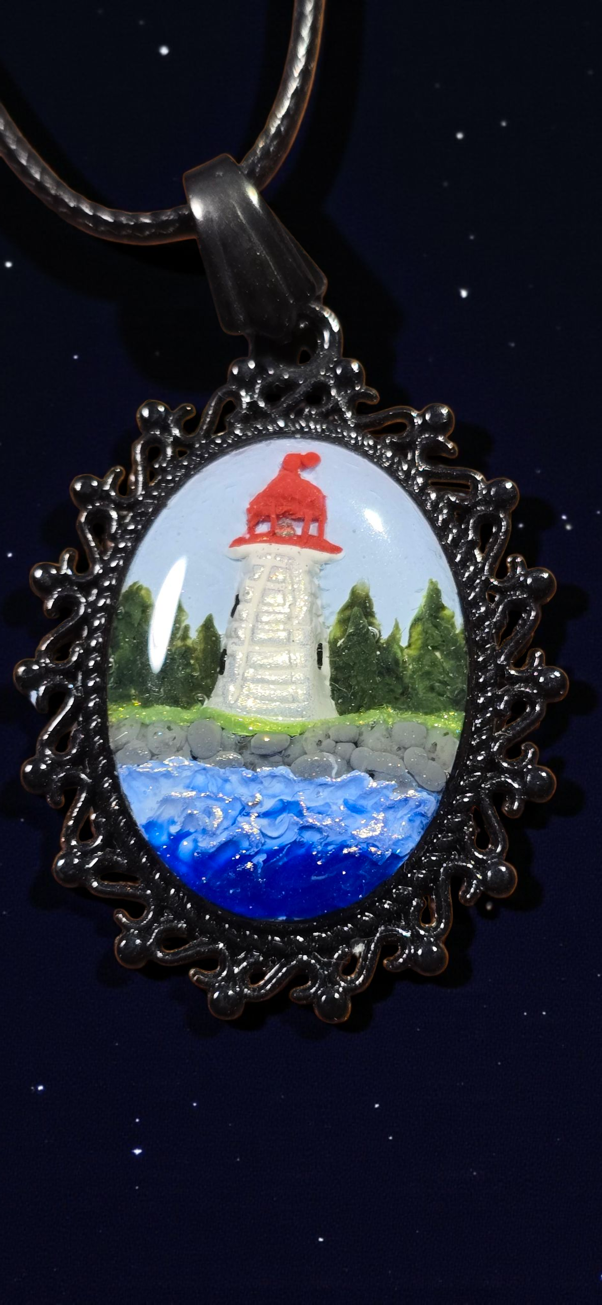 Mulholland Point Lighthouse Necklace Version 2