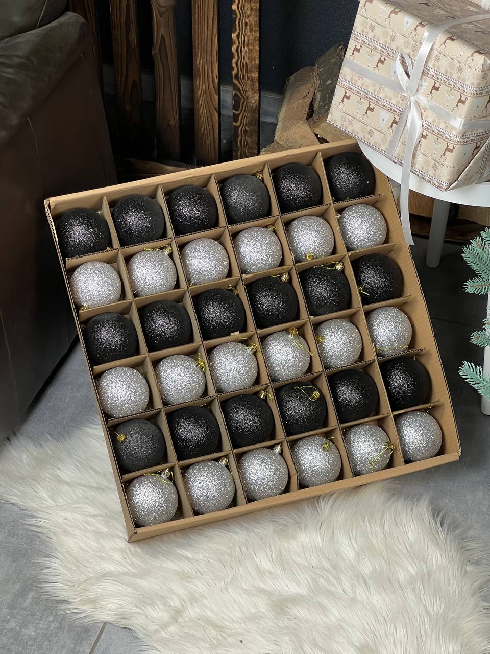 Подарунковий набір «Блискучий мікс» - ЧОРНО-СРІБНИЙ 💨