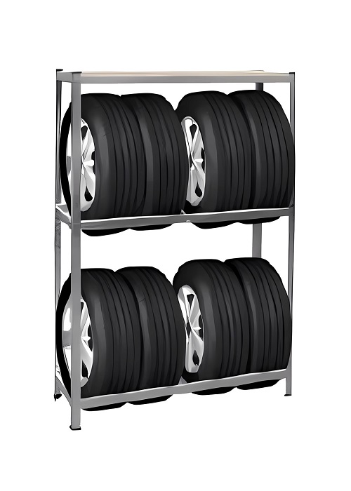 Стелаж металевий для коліс, стелаж розбірний, стелаж для коліс 1200/400/1800 мм.