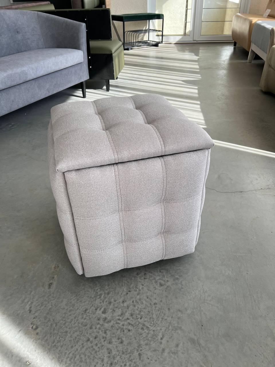 Пуф 5 в 1 чорний метал О14