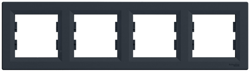 Рамка 4-постова, горизонтальна,  Asfora (6 кольорів)