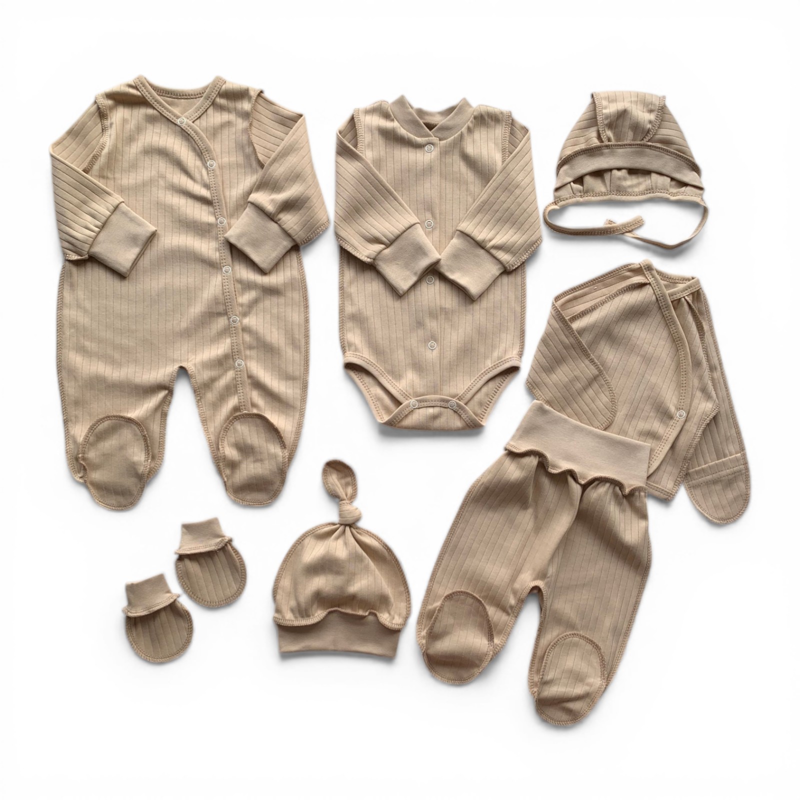 Комплект 7 предметний інтерлок бежевий 56