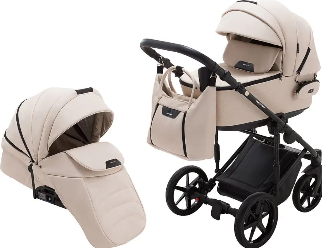 Коляска 2 в 1 Adamex Porto Light ECO SA-8 бежевий