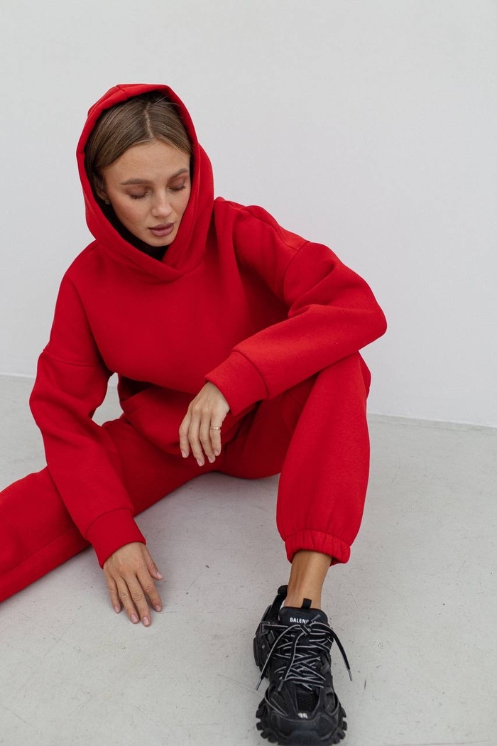 Fleece tracksuit - Red