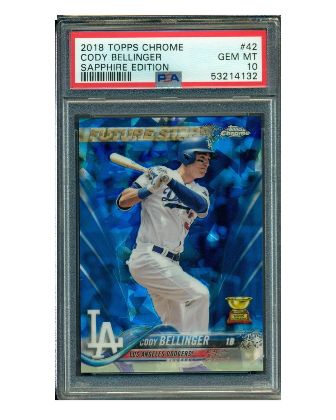 2018 TOPPS CHROME SAPPHIRE EDITION #42 CODY BELLINGER SAPPHIRE EDITION