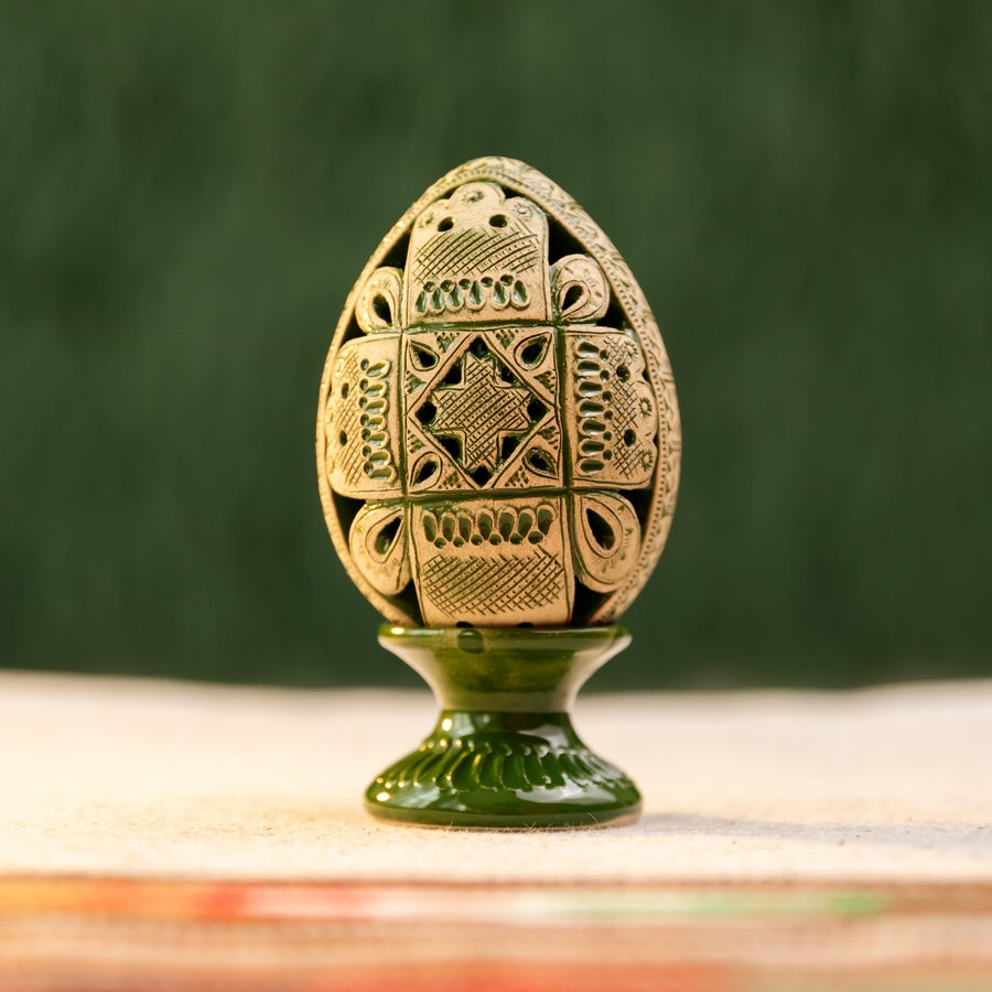 Великодня писанка "Хрестик", 13 см