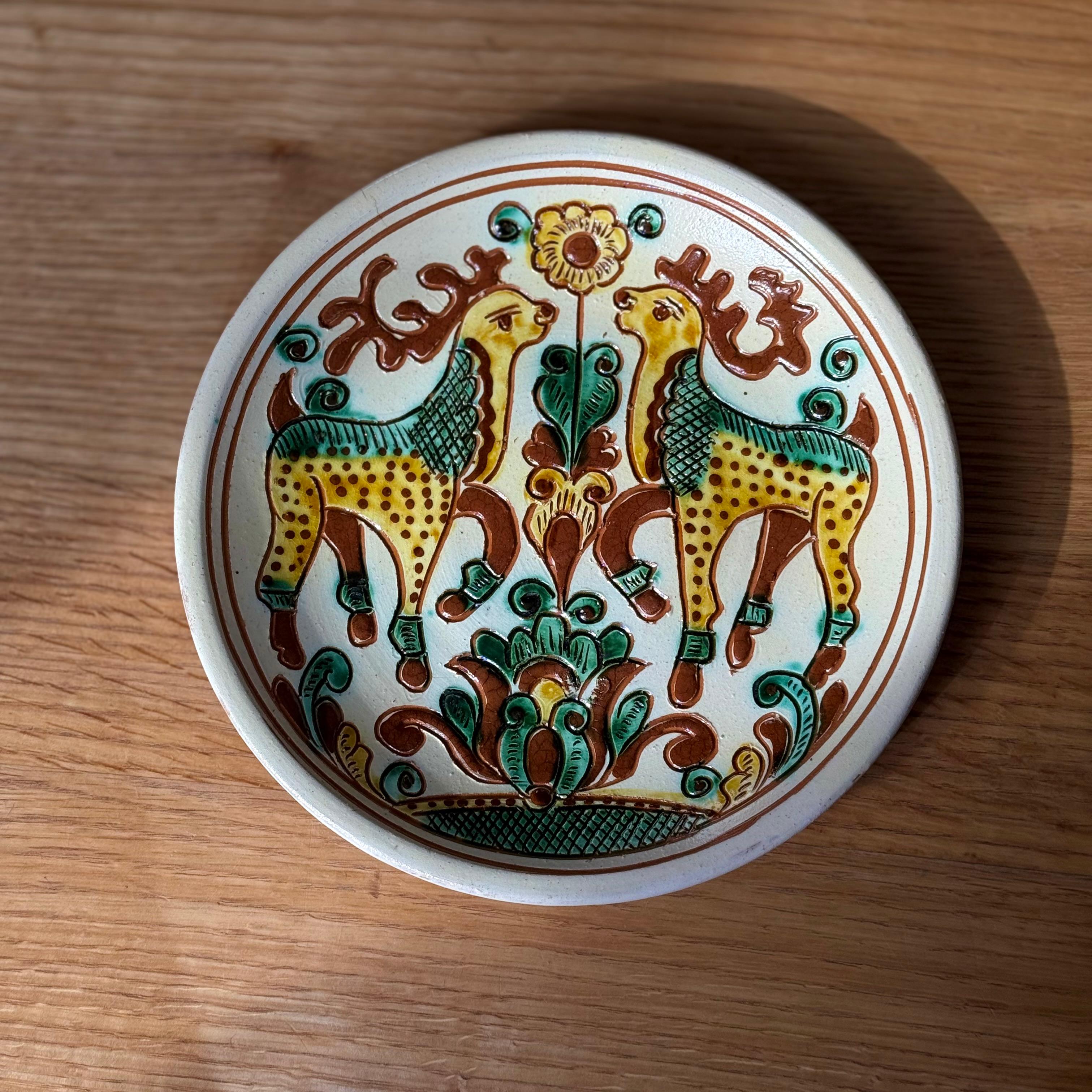 Таріль на стіну "Олені", 21 см