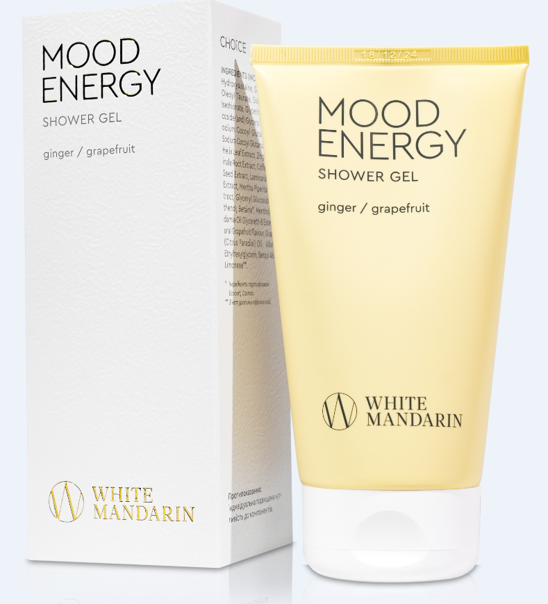 Гель для душу MOOD ENERGY - Очищення / Тонізація / Лімфодренаж (грейпфрут+імбир)
