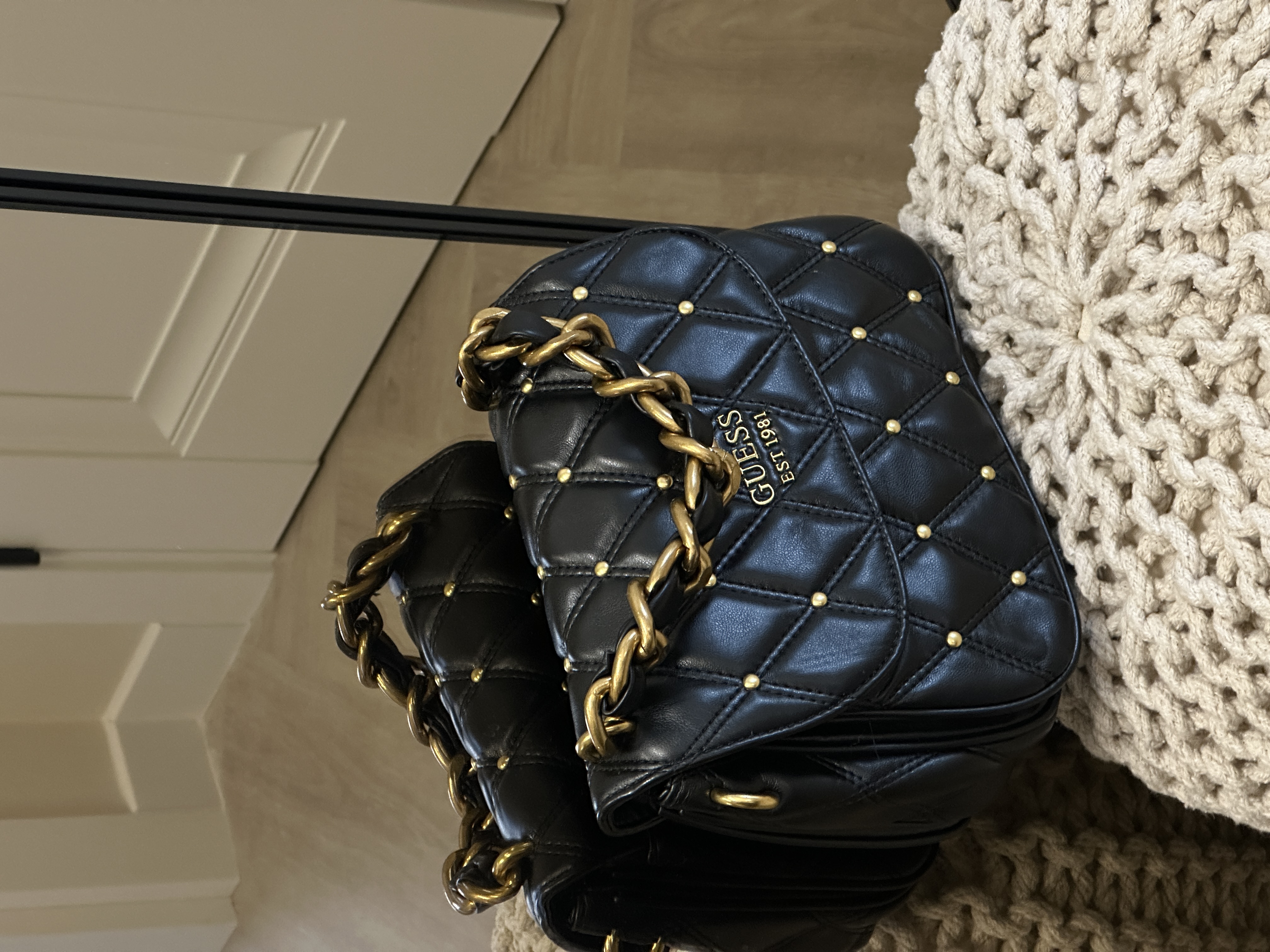 Guess Triana Flap Shoulder Bag Black