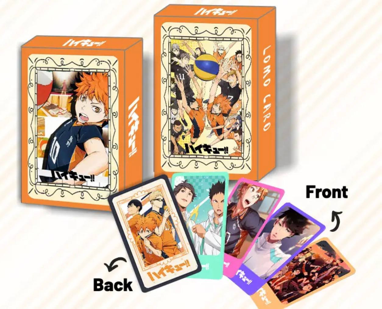 Набір колекційних карток LOMO та стікерів аніме Волейбол!, Haikyuu!! 30 шт.