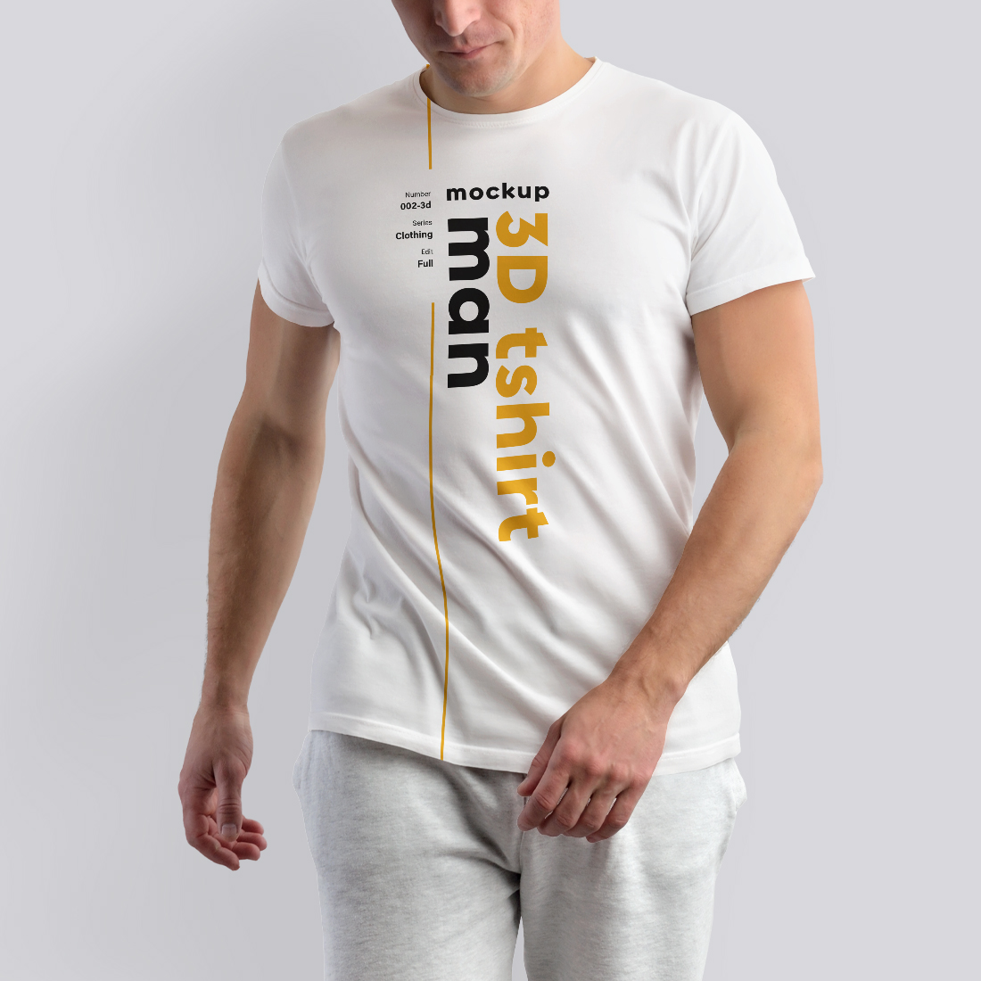 8 Mockups Man T-Shirts