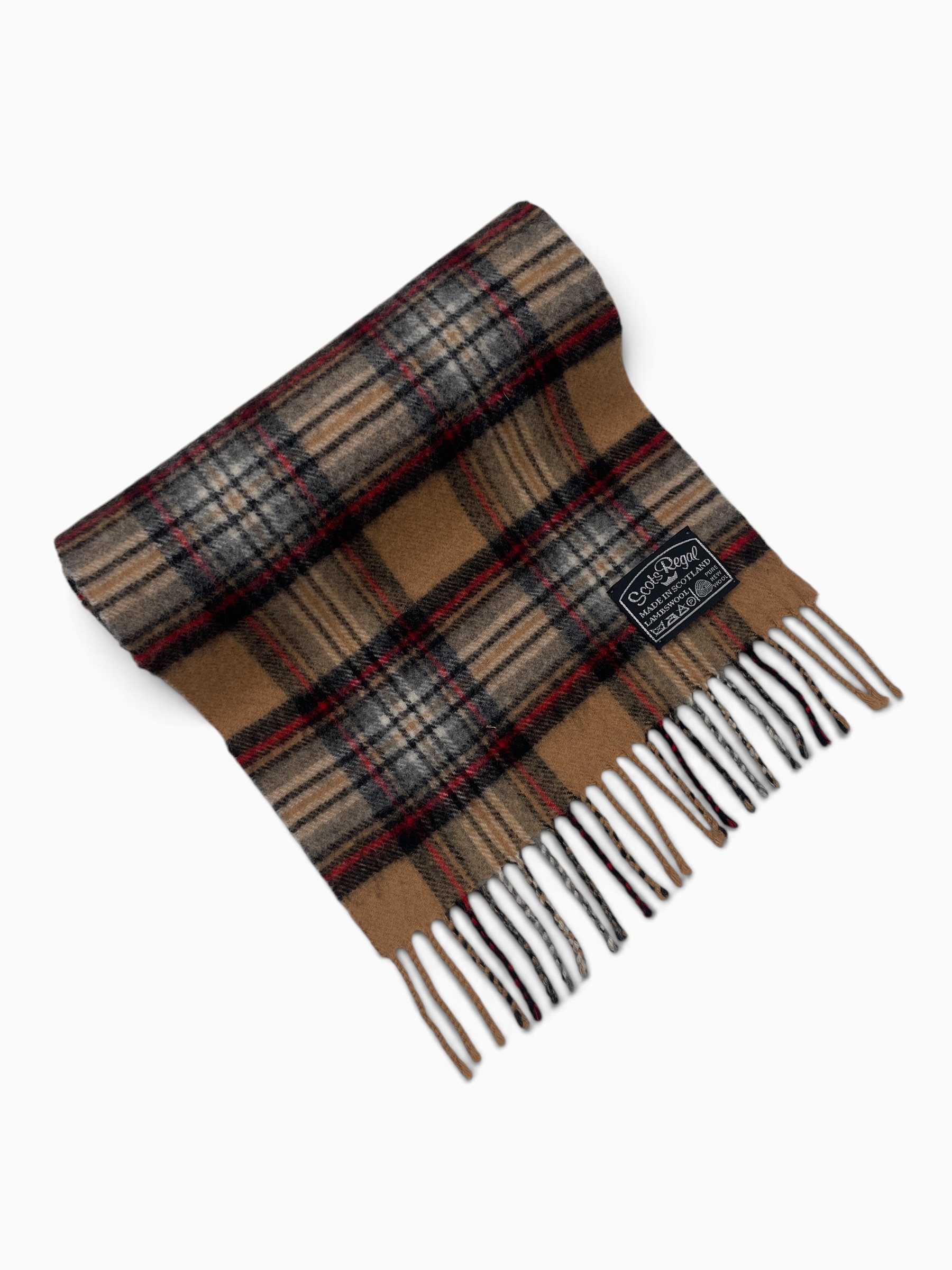 Вінтажний вовняний шарф Scots Regal