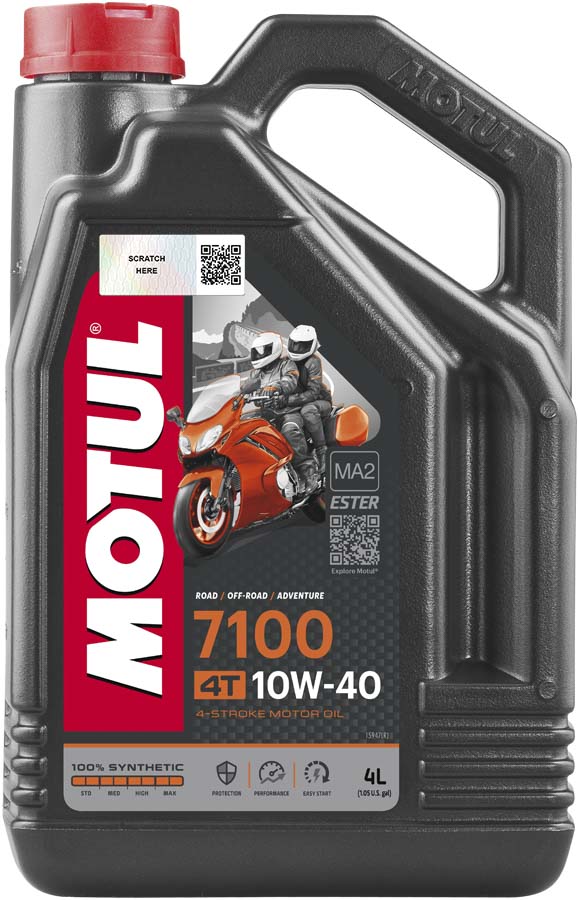 Моторна олива 10W40 Motul 7100 4T, 4л.