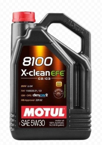 Моторна олива 5W30 Motul 8100 X-clean EFE,5л