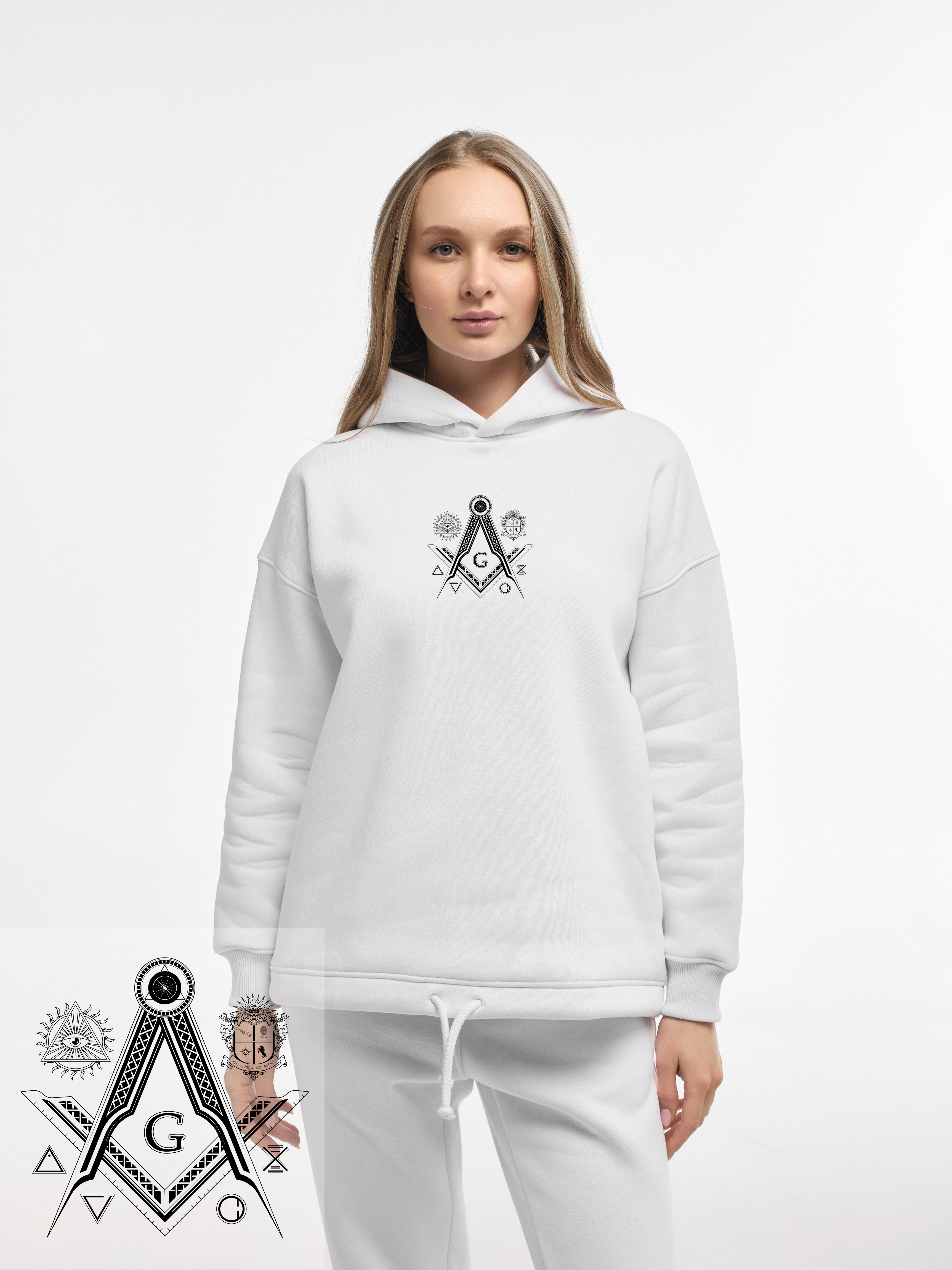 HOODIE "FREEMASONRY" | LACE | WHITE EMOTION | XH2