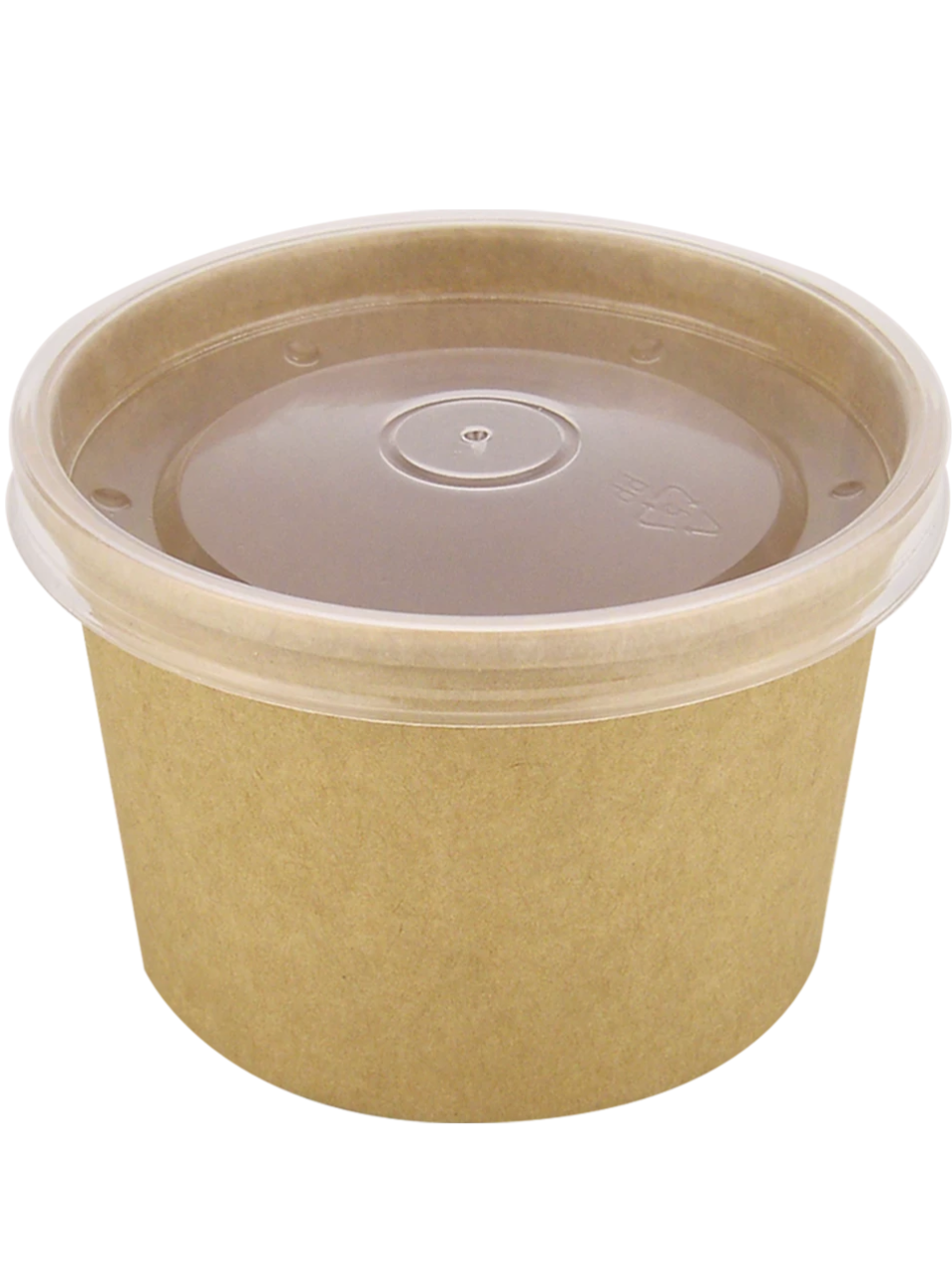 Крафтовий супник з кришкою 350 мл ЕКОНОМ, упаковка 50 шт, 012300116/012300117